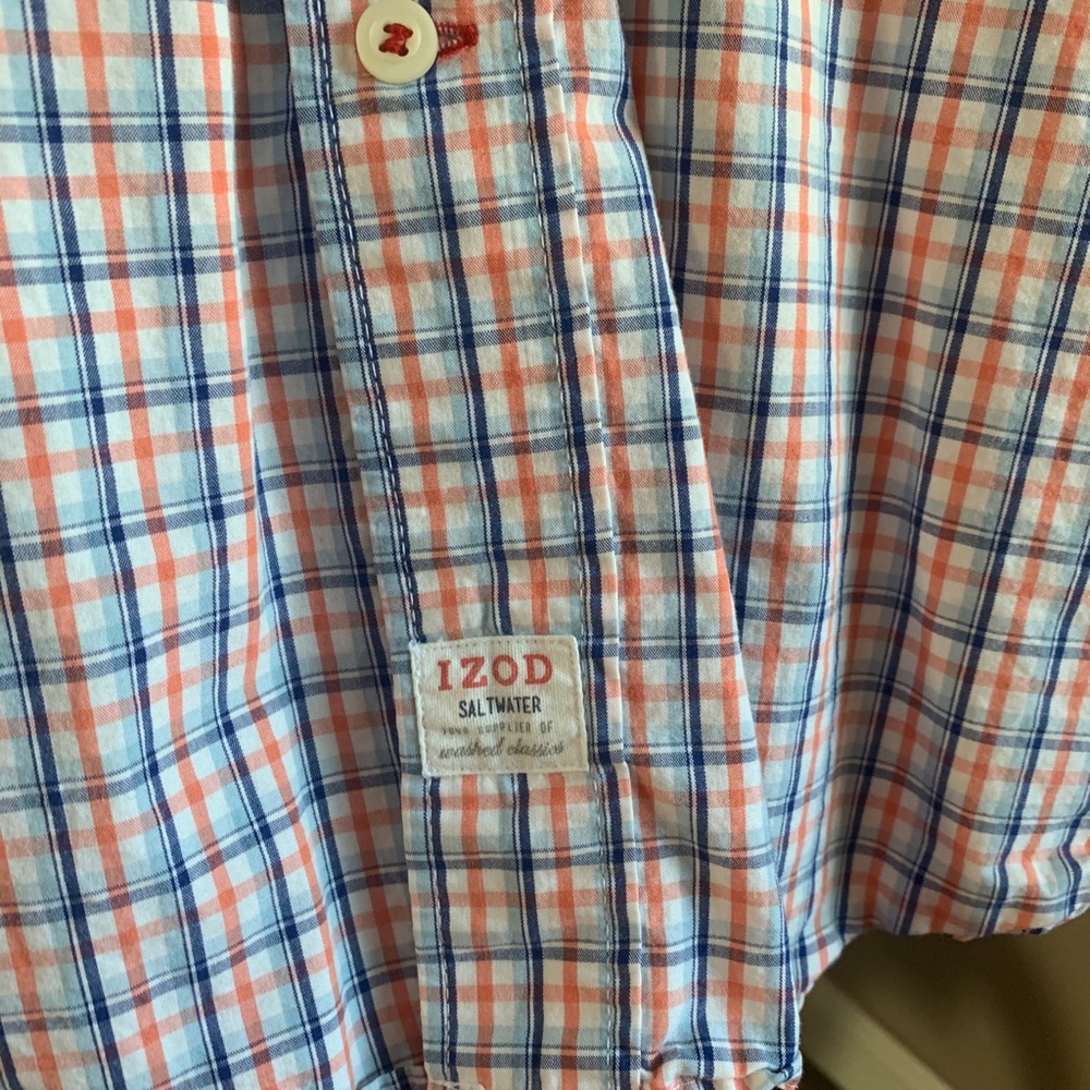 IZOD plaid button down - Picture 3 of 6